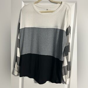 Striped Color Block Sweater